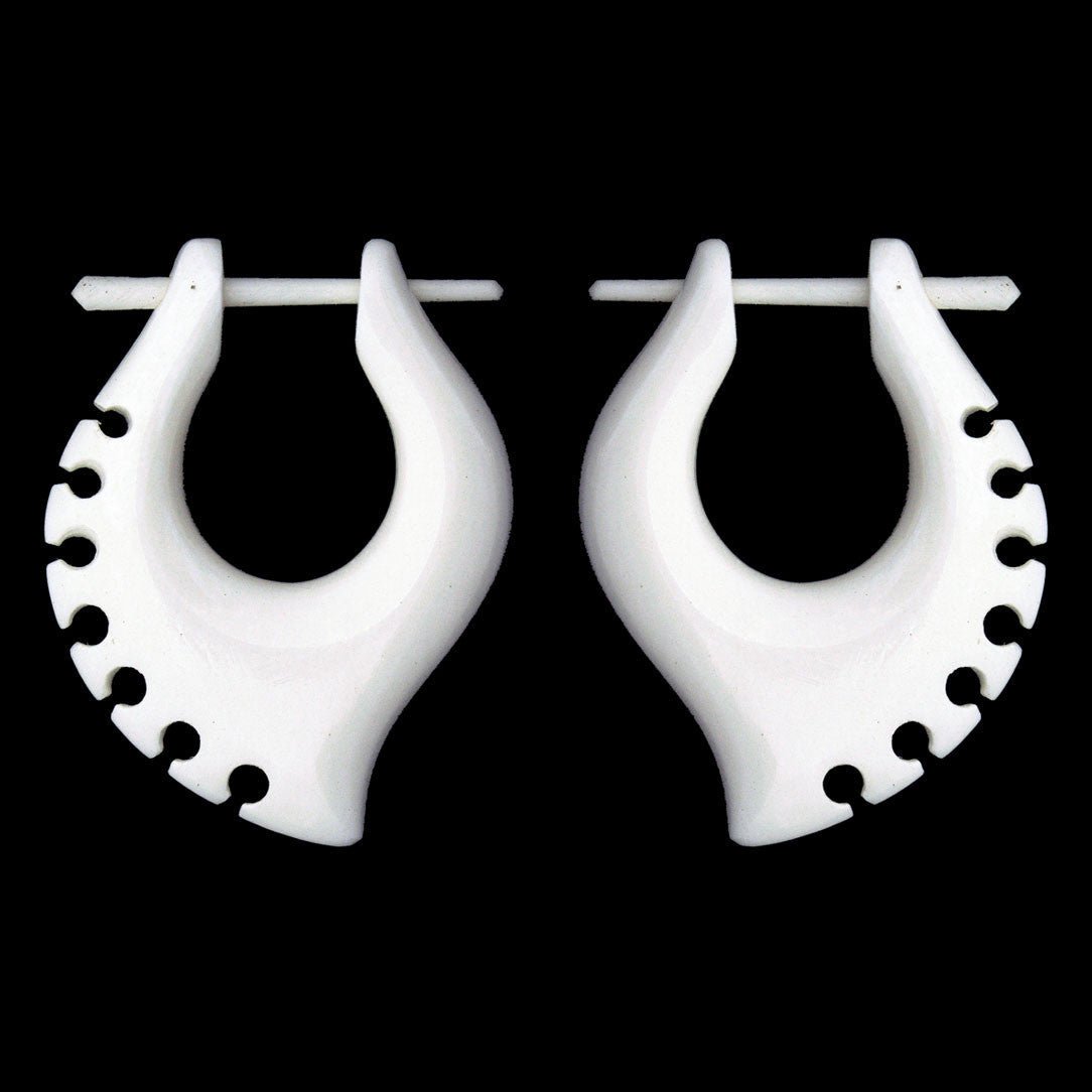 Zaya Hoops - Bone - Tree Spirit Wellness