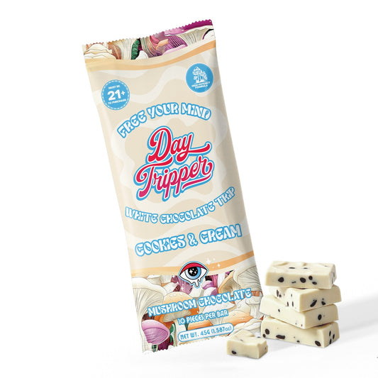 10 Piece Cookies & Cream White Chocolate Bar - 10 Bars/Case - Tree Spirit Wellness