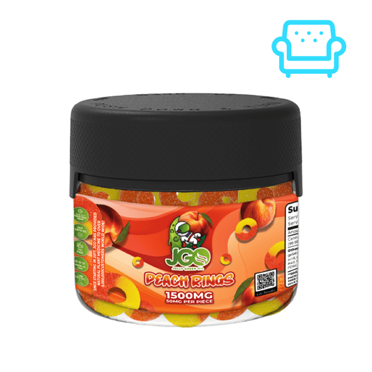 1500MG Peach Rings (THC FREE) - Tree Spirit Wellness