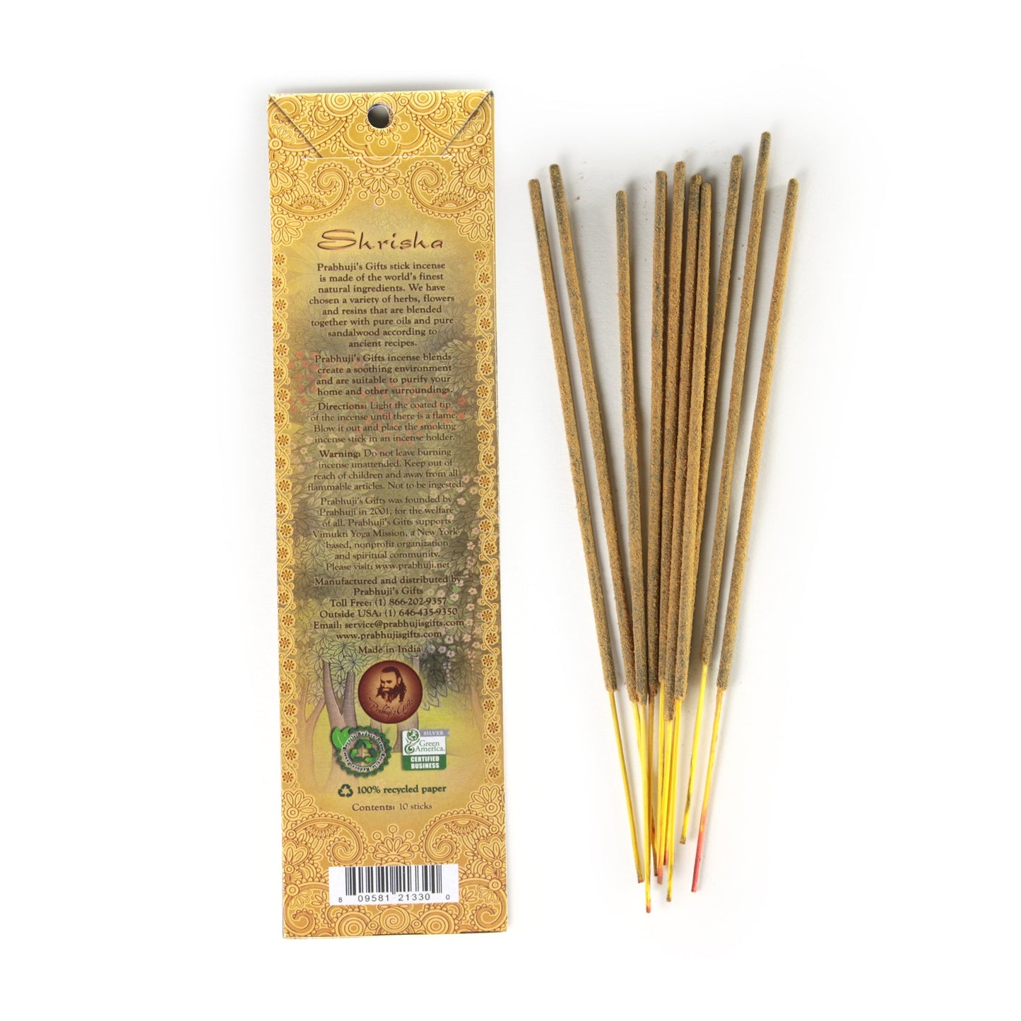 Prabhuji Incense Sticks Shrisha - Gardenia