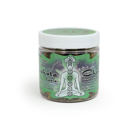 Prabhuji Resin Incense Heart Chakra Anahata - Love and Sensitivity - 2.4oz jar