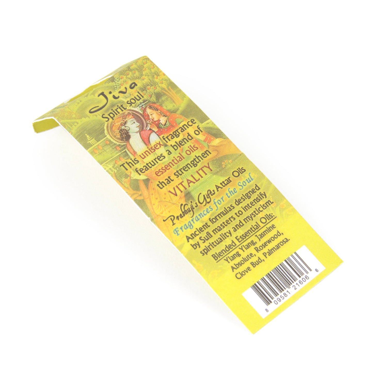 Prabhuji Attar Oil Jiva for Vitality - 0.5 oz - Unisex
