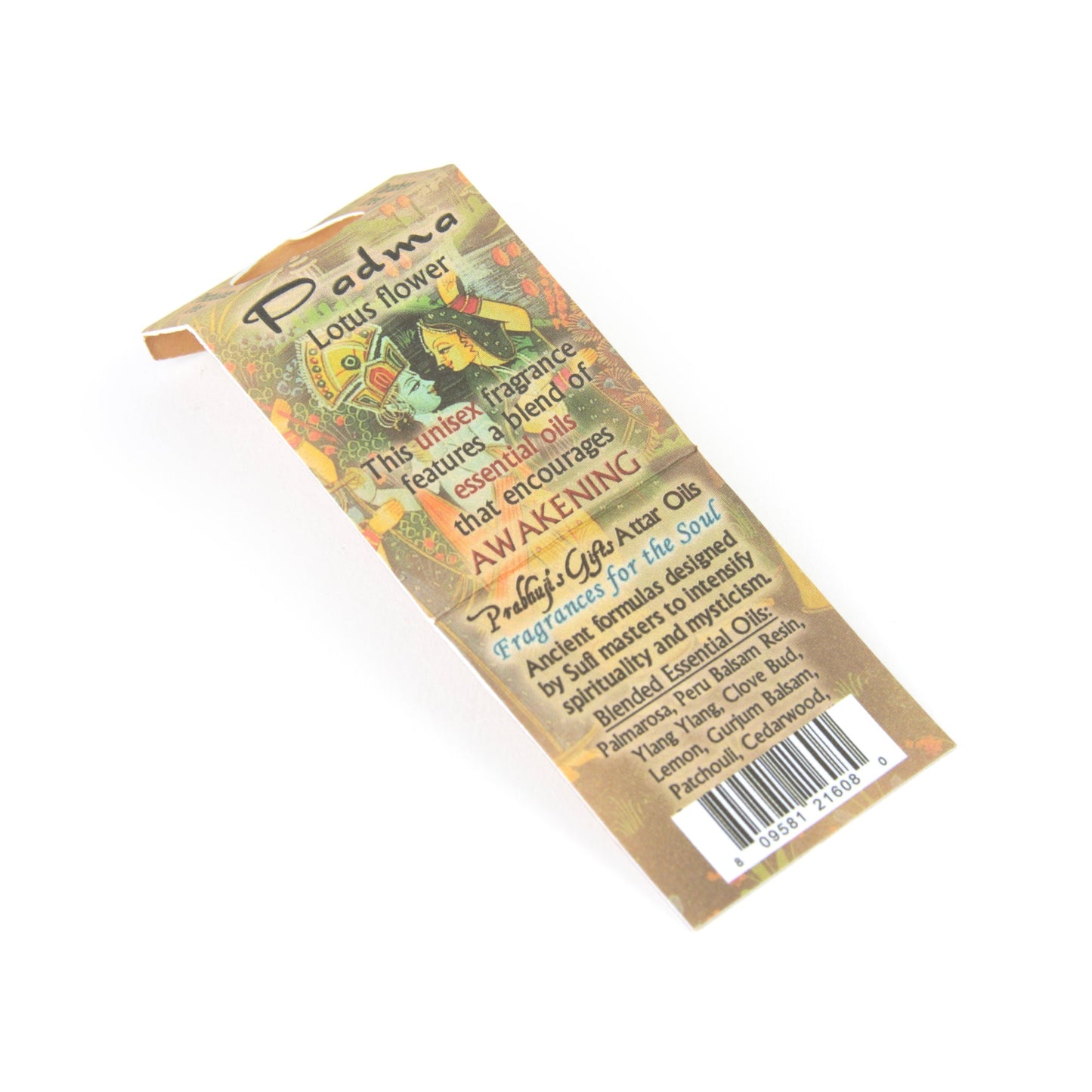 Prabhuji Attar Oil Padma for Awakening - 0.5oz - Unisex