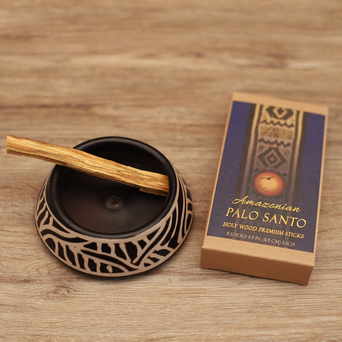 Prabhuji Palo Santo Raw Incense Wood - Premium Amazonian - 5 Sticks