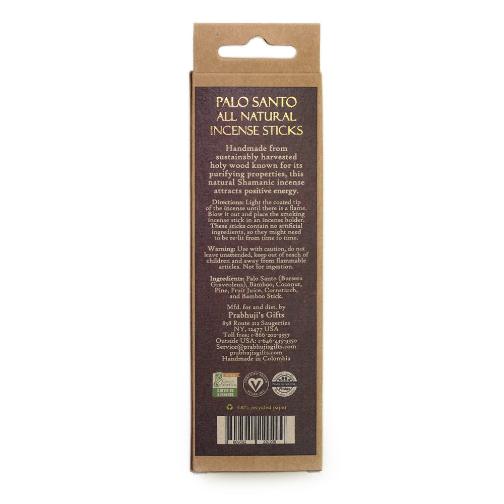 Palo Santo Traditional Incense Sticks -  Power & Purification -  6 Incense Sticks - Wholesale and Retail Prabhuji's Gifts 