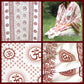 Prabhuji Meditation Yoga Prayer Shawl - Mantra Om - White Large