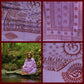 Prabhuji's Gifts - Meditation Yoga Prayer Shawl - Mantra Om - Purple Large
