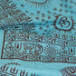 Prabhuji Meditation Yoga Prayer Shawl - Mantra Om - Turquoise Large