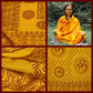 Prabhuji Meditation Yoga Prayer Shawl - Mantra Om - Yellow Large