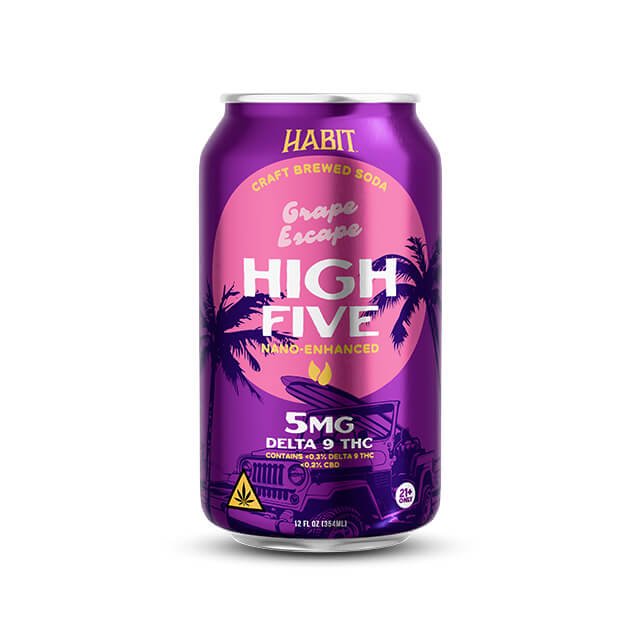 5Mg Delta 9 THC High Five Soda - 24pk - Tree Spirit Wellness