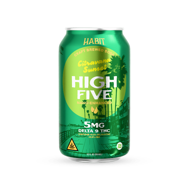 5Mg Delta 9 THC High Five Soda - 24pk - Tree Spirit Wellness