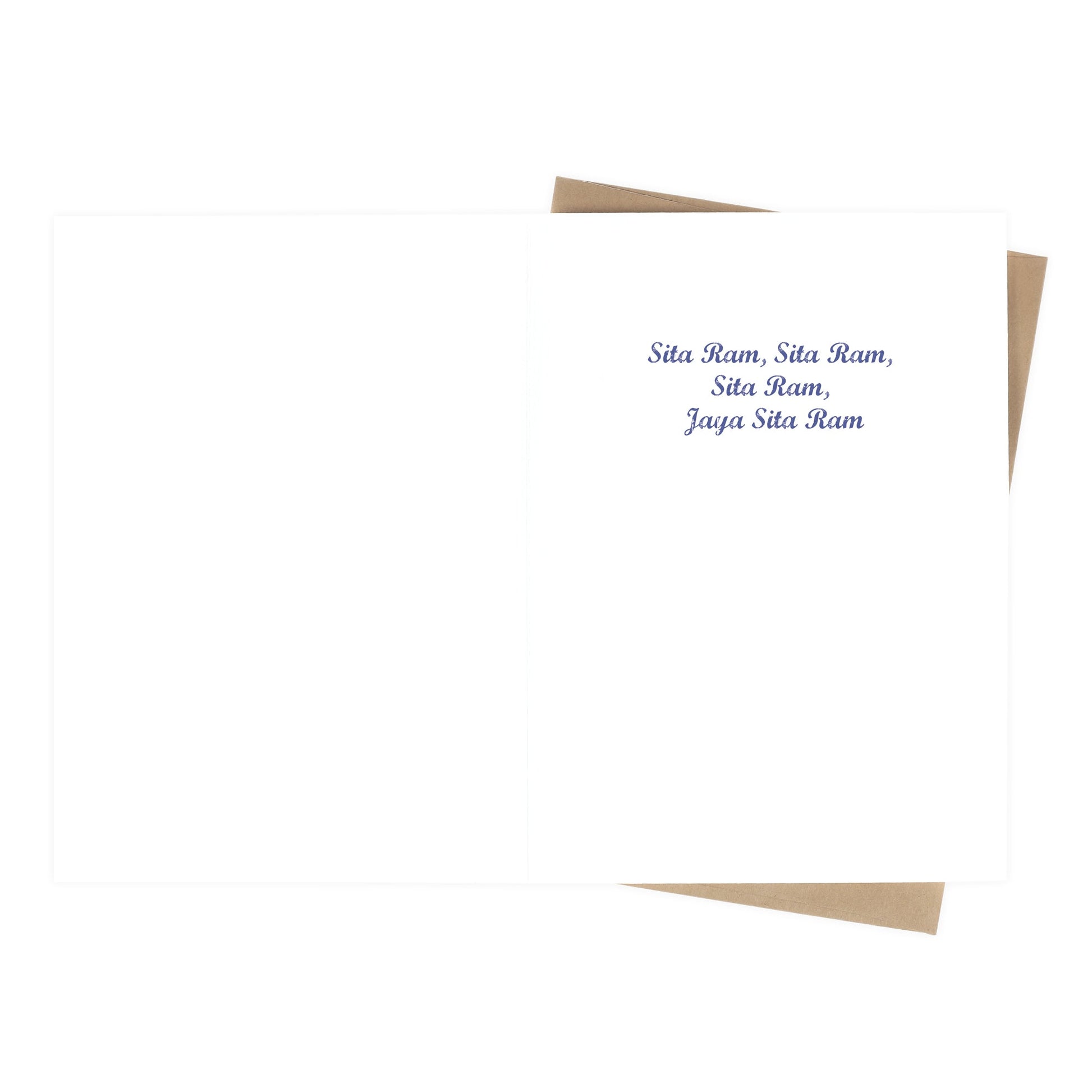 Greeting Card - Rajasthani Miniature Painting - Sita Ram - 5"x7" Prabhujibs Gifts wholesale and retail