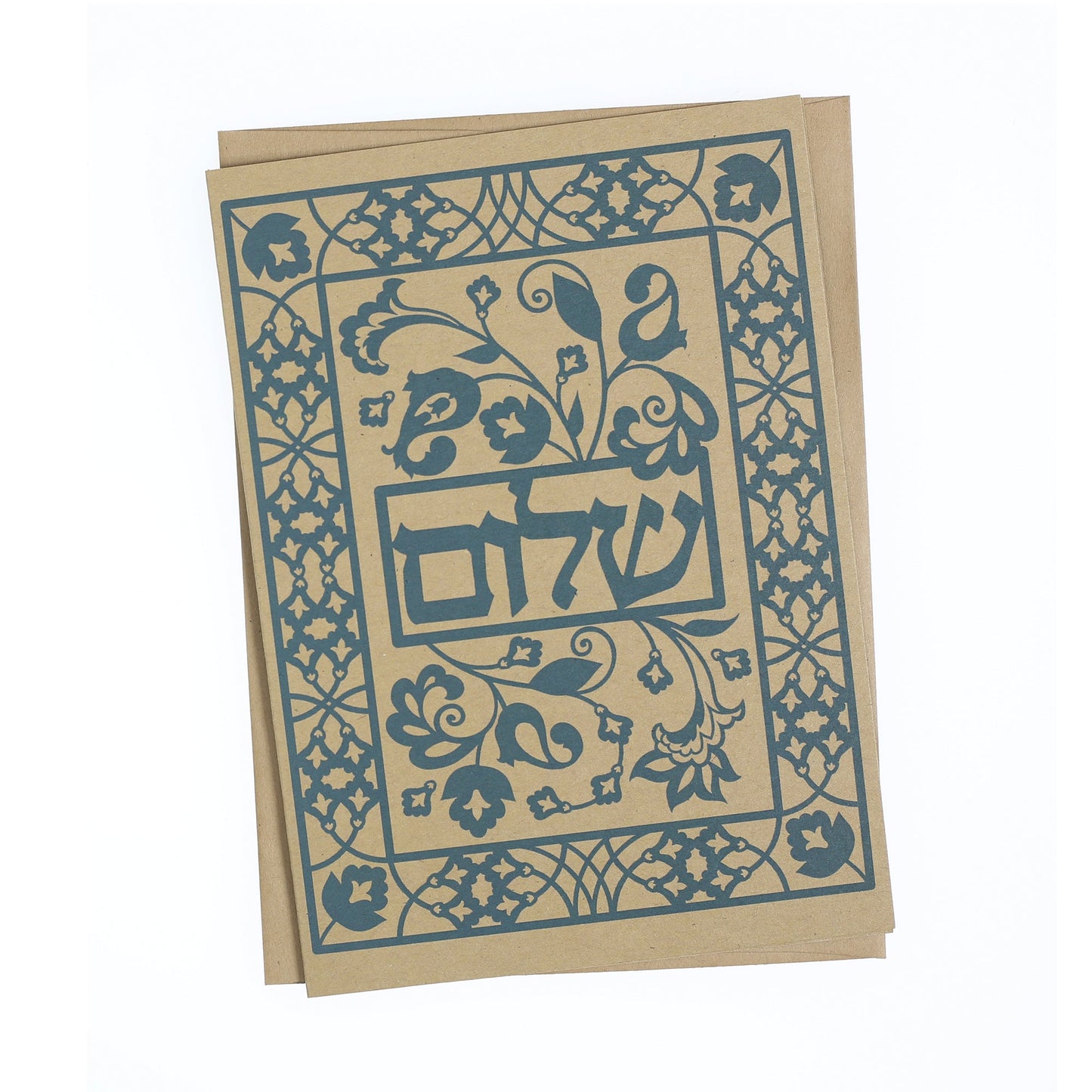 Greeting Card - Judaica - Shalom - Peace - 7"x5" - Prabhuji's Gifts - Wholesale and retail