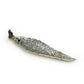 Prabhuji Incense Burner -  Ornate Metal Ganesh Large Leaf
