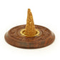 Incense Burner - Wooden Round Plate Flowers - 4 inches - Wholesale and Retail Prabhuji's Gifts 