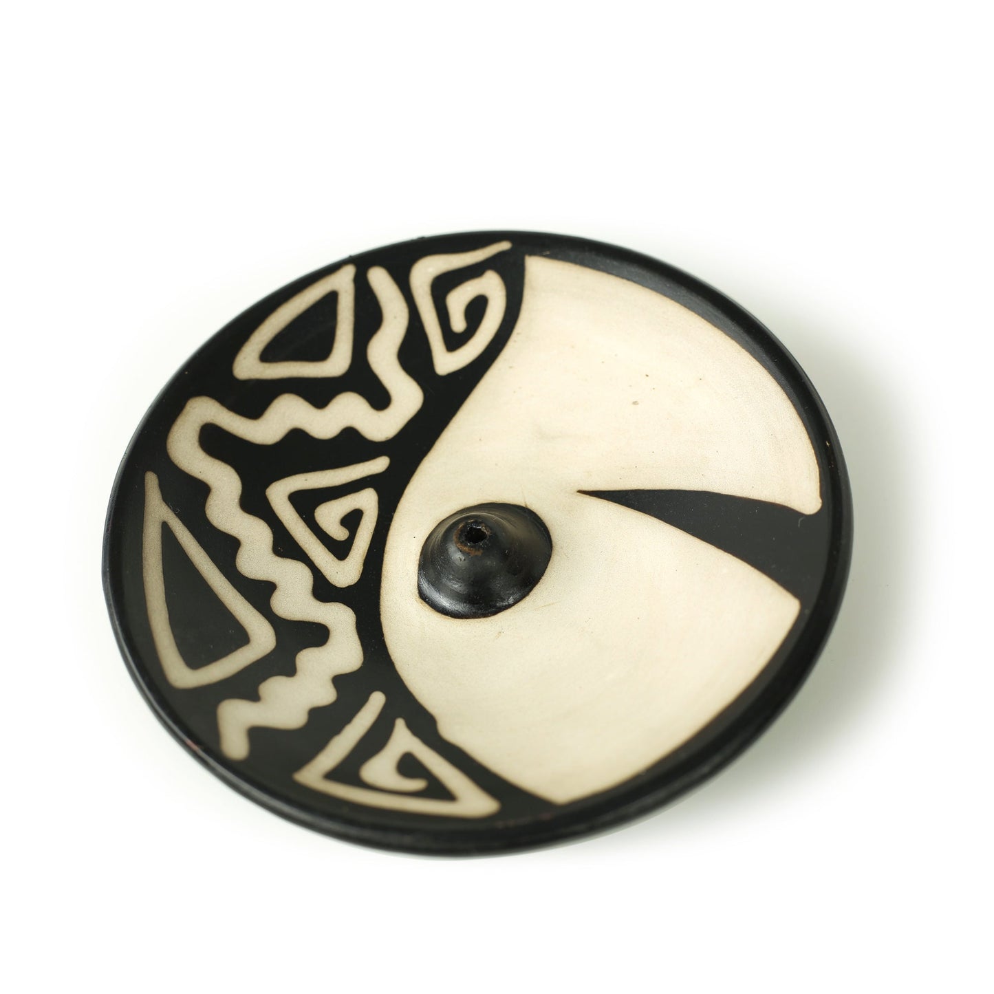 701-80 - Incense Burner - Peruvian Ceramic Incense Burner for Stick Incense - 4.75" Prabhuji's Gifts wholesale and retail