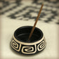 Prabhuji Incense Burner - Peruvian Ceramic Incense Burner for Stick and Cone Incense - 4.5"