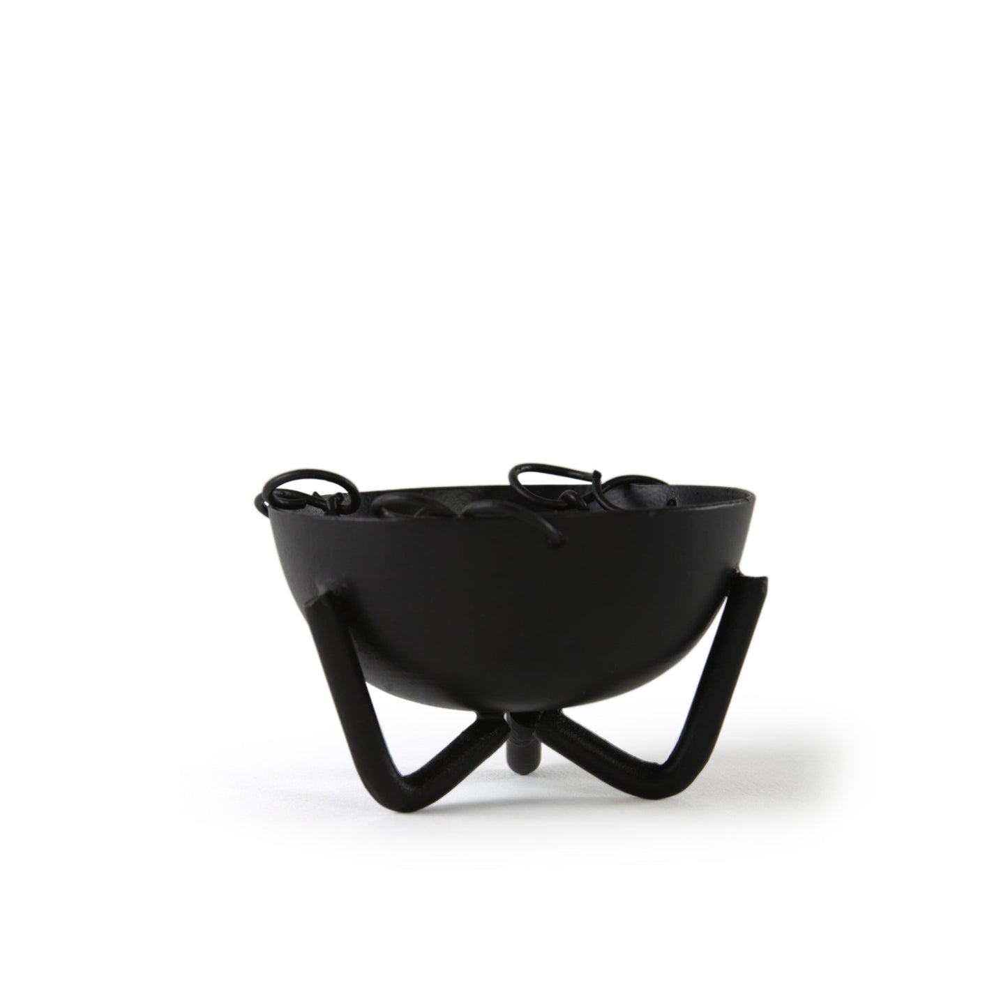 Prabhuji Burner - Hanging Black Cauldron Small