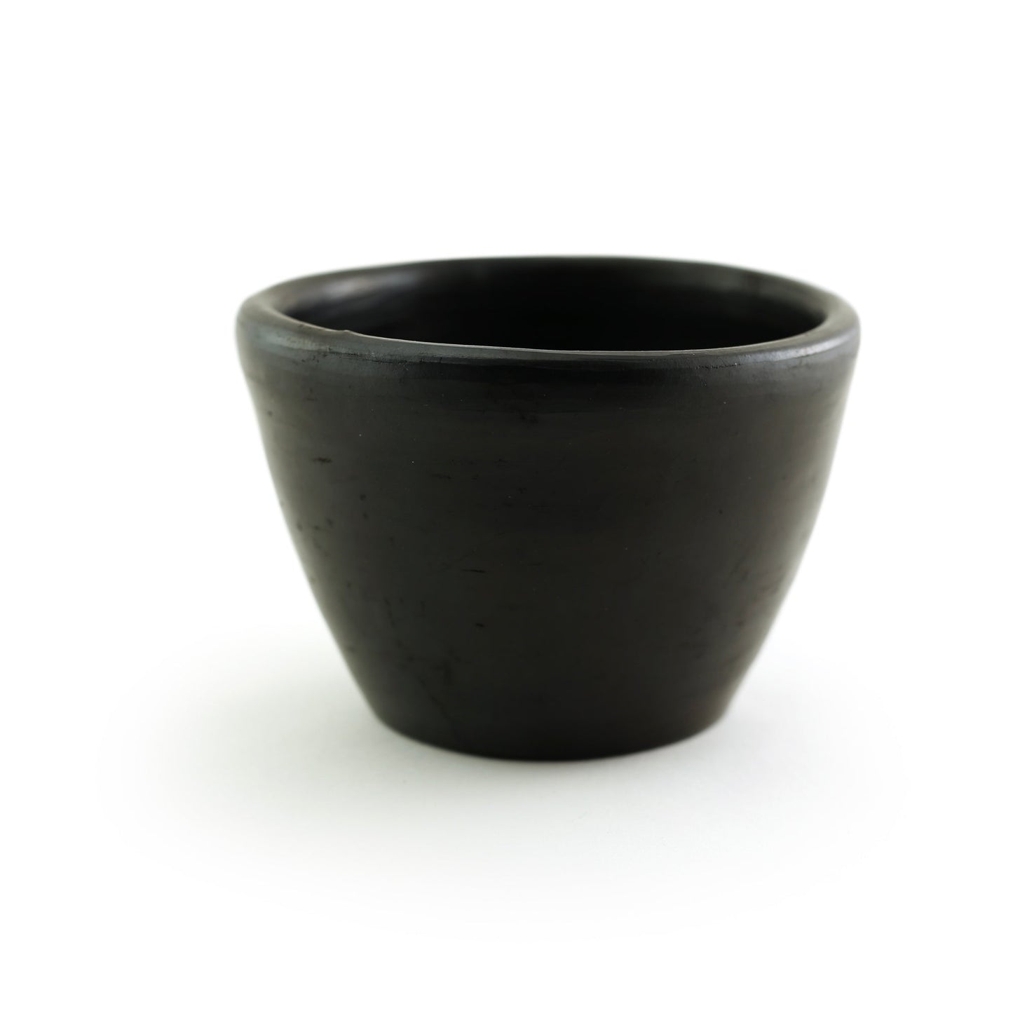 Prabhuji Incense Burner - Hand-made La Chamba Clay Smudging Bowl - Large H2.75in x D4in