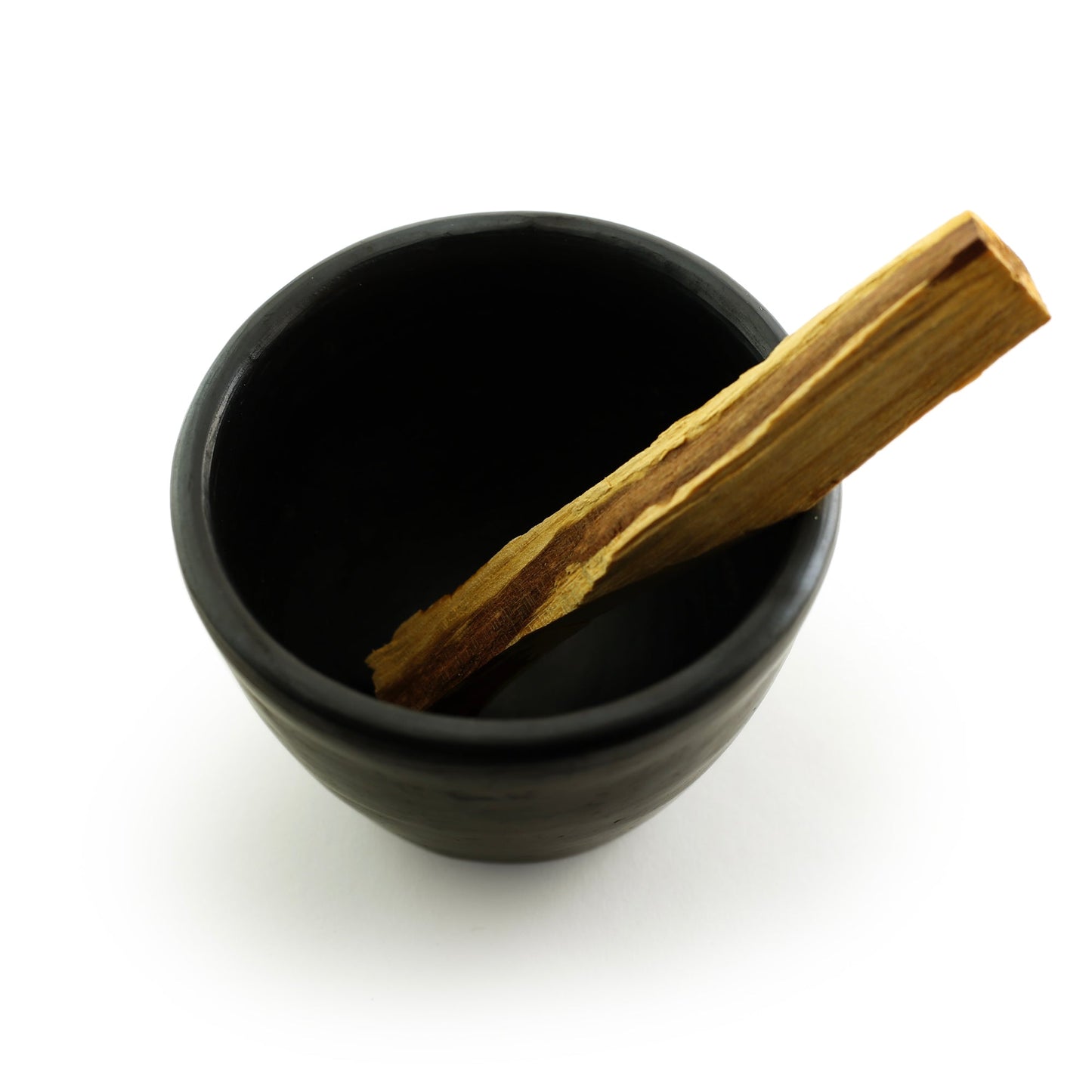 Prabhuji Incense Burner - Hand-made La Chamba Clay Smudging Bowl - Large H2.75in x D4in