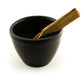 Prabhuji Incense Burner - Hand-made La Chamba Clay Smudging Bowl - Large H2.75in x D4in