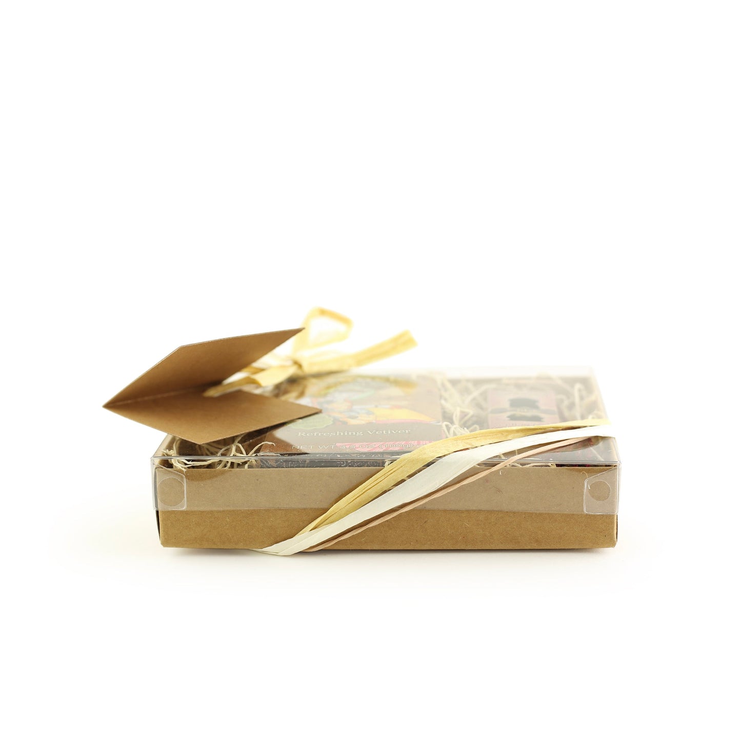 Prabhuji Gift Set - Saucha Bar Soap 'Refreshing Vetiver' and Attar Oil 'Tilak' - with Greeting 'For a very special someone'