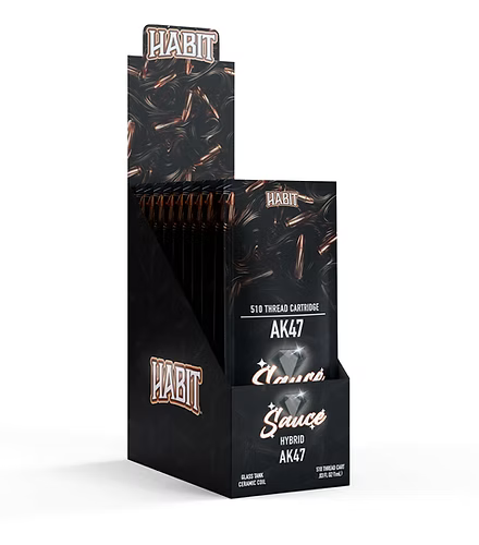 THCA Live Resin 510 Cartridge - AK-47 1g (Hybrid) - 10 Pack