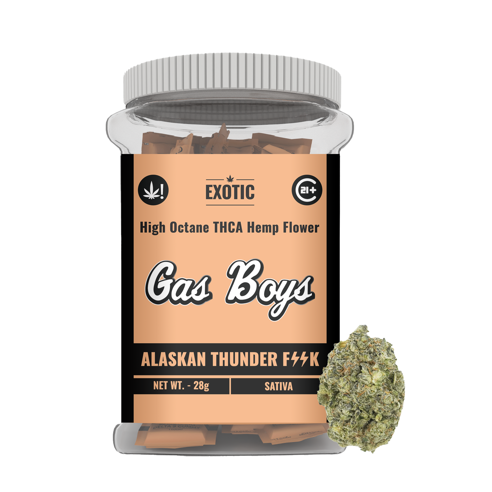 EXOTIC THCP FLOWER JUG - Alaskan Thunder - Sativa 28CT - Tree Spirit Wellness