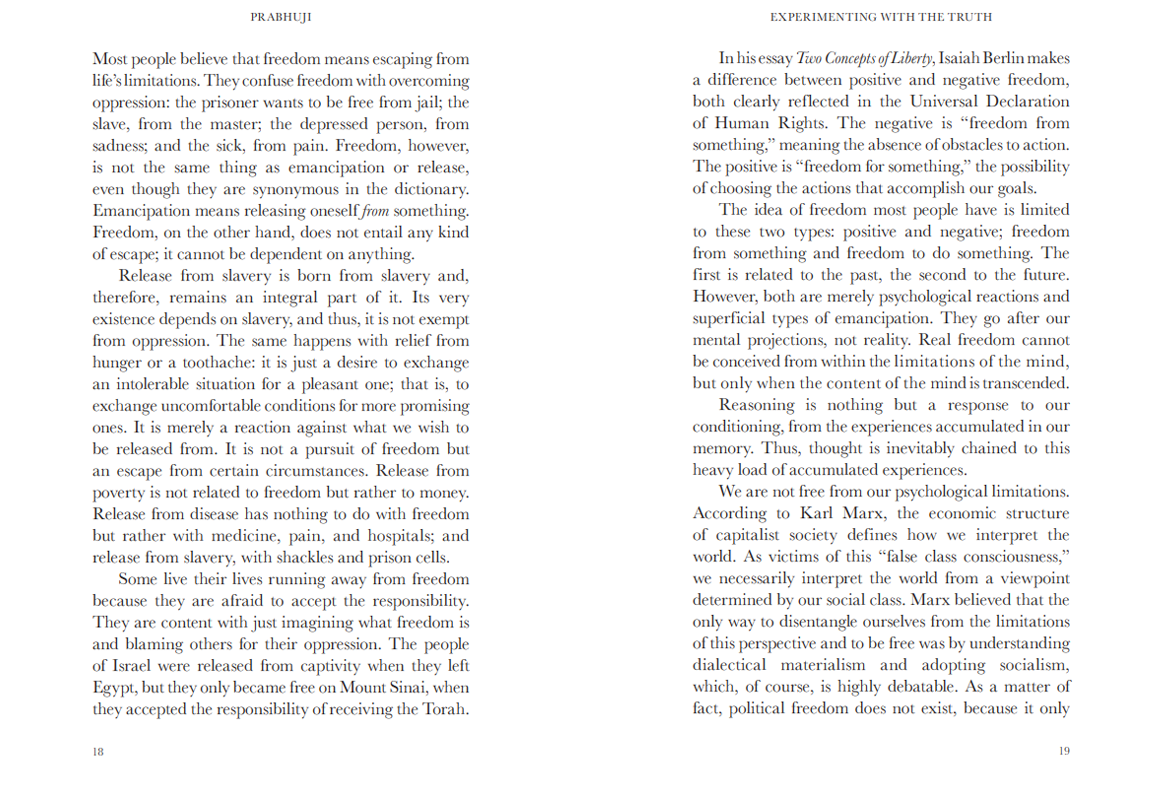 Prabhuji Experimenting with the Truth (Hard cover - English)