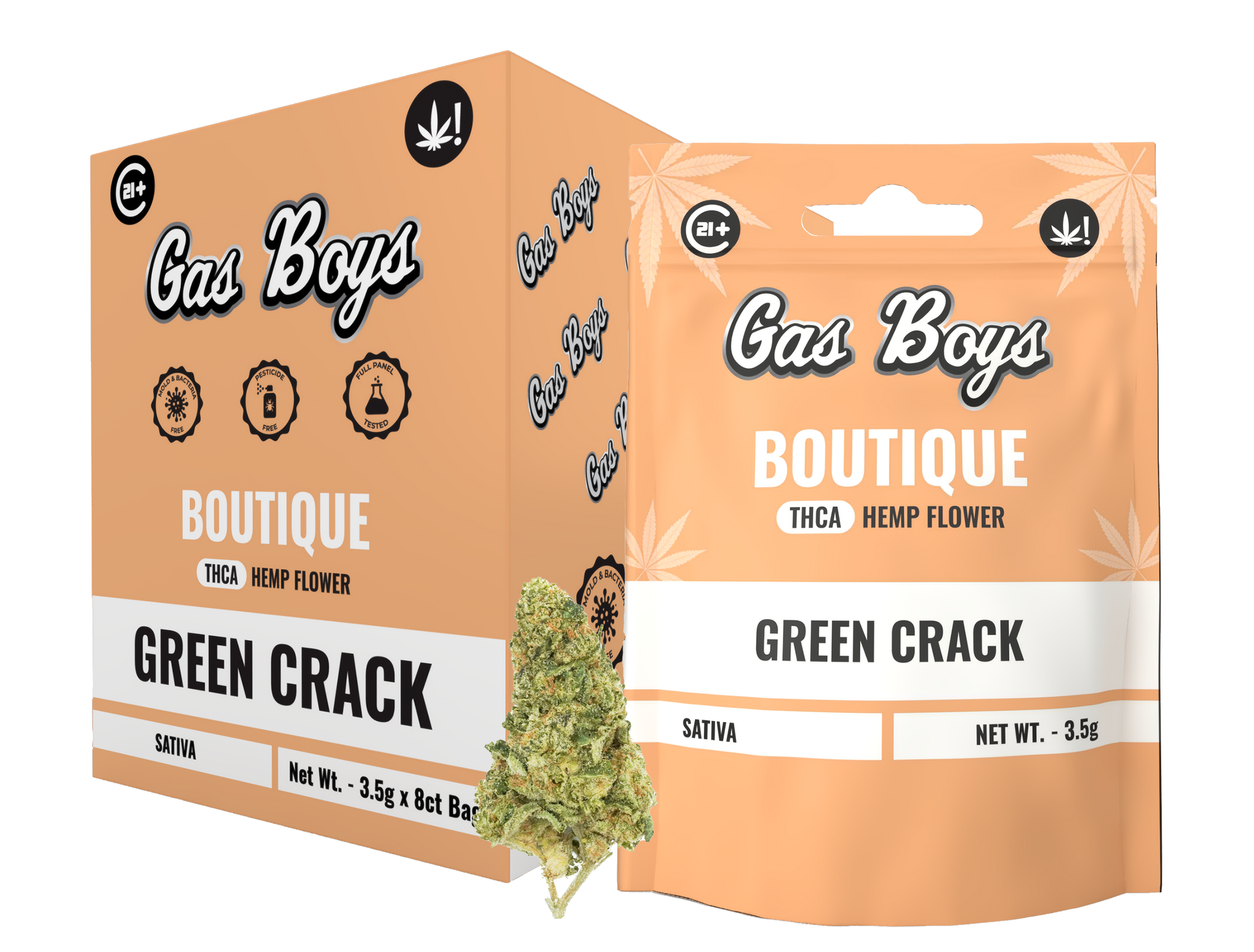 Green Crack BOUTIQUE THCA FLOWER - Sativa (8ct) - Tree Spirit Wellness