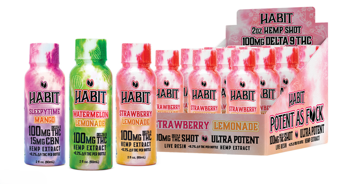 Delta 9 High Spectrum Hemp Shot –  100mg Strawberry Lemonade - Tree Spirit Wellness