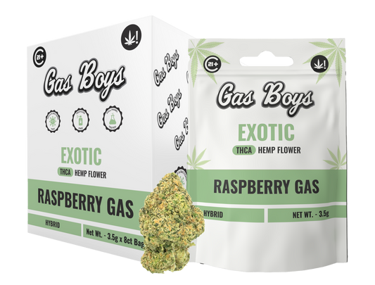 Raspberry Gas EXOTIC THCA FLOWER - Hybrid (8ct) - Tree Spirit Wellness