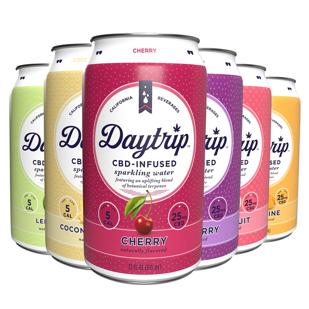 Daytrip CBD Infused Sparkling Water Coconut Pineapple