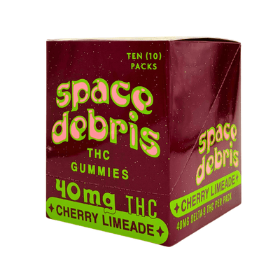 BakPak Space Debris Cherry Limeade 40mg D9 THC 8ct - Box of 10