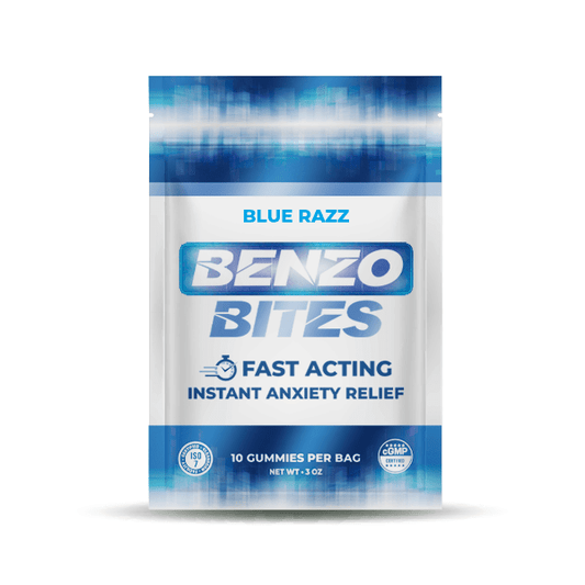 Benzo Bites Instant Anxiety Relief Gummies - Blue Razz - Tree Spirit Wellness