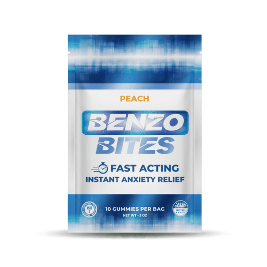 Benzo Bites Instant Anxiety Relief Gummies - Peach - Tree Spirit Wellness