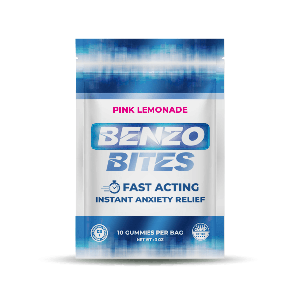 Benzo Bites Instant Anxiety Relief Gummies - Pink Lemonade - Tree Spirit Wellness