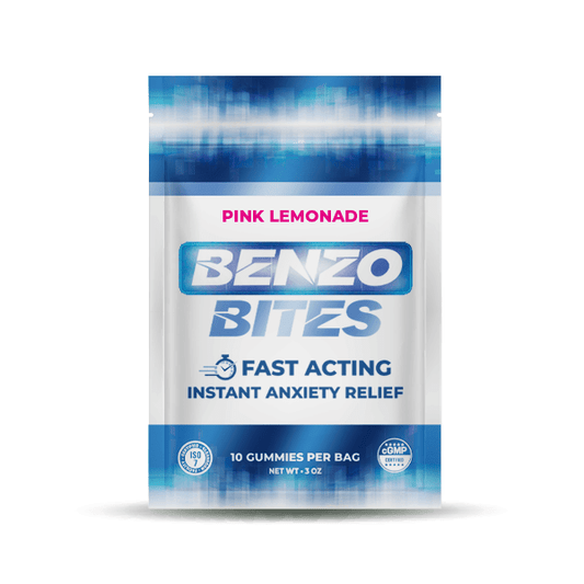 Benzo Bites Instant Anxiety Relief Gummies - Pink Lemonade - Tree Spirit Wellness