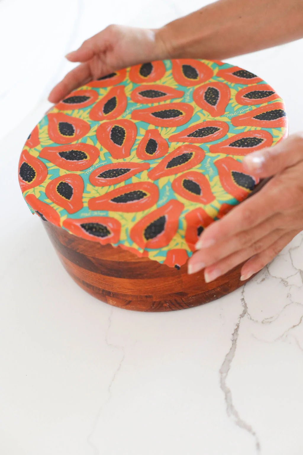 Bulk Beeswax Roll- Tropical Papaya print - Tree Spirit Wellness