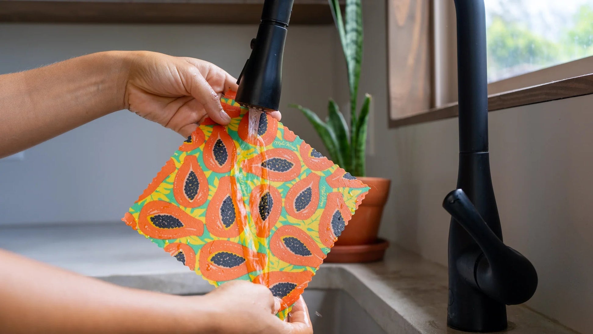 Bulk Beeswax Roll- Tropical Papaya print - Tree Spirit Wellness