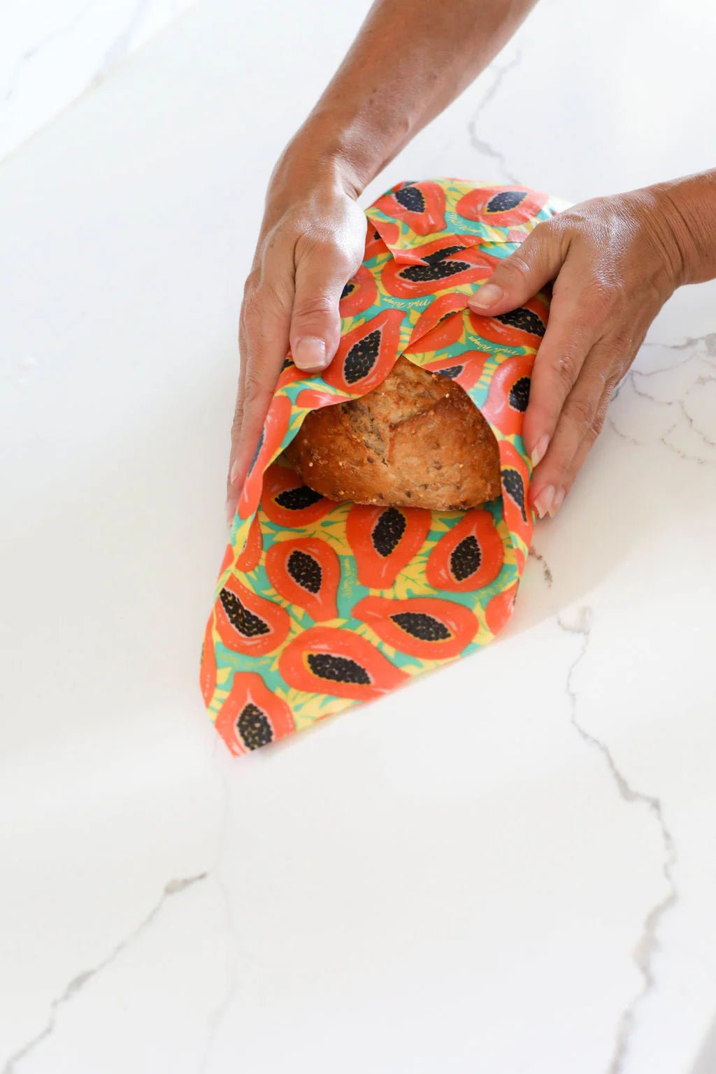 Bulk Beeswax Roll- Tropical Papaya print - Tree Spirit Wellness
