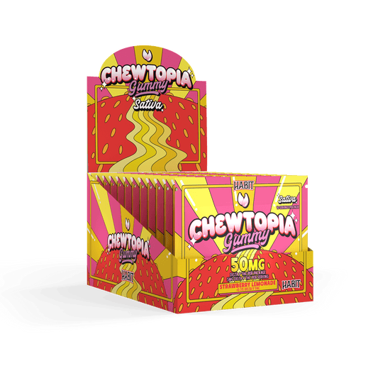 CHEWTOPIA DELTA 9 GUMMIES - Strawberry Lemonade (Sativa) (12 Pk) - Tree Spirit Wellness