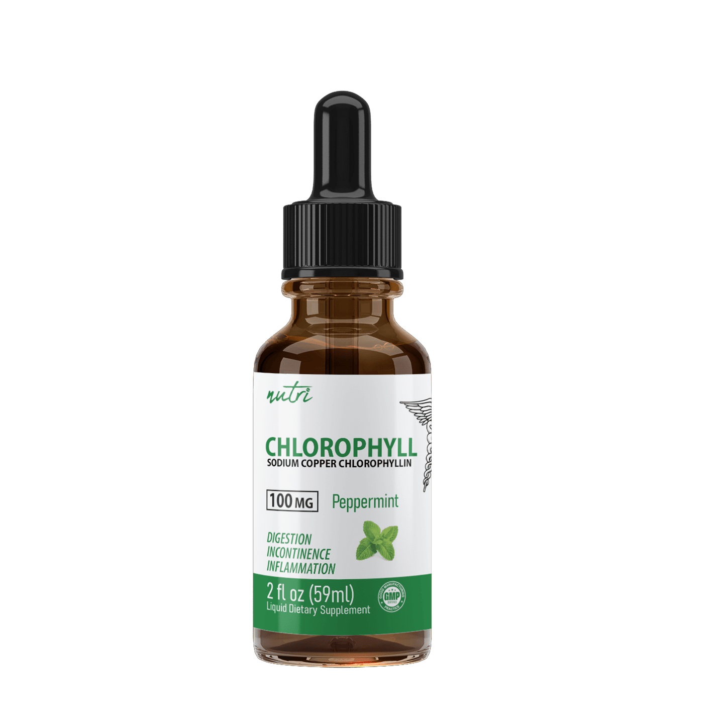 Chlorophyll Drops (Pure Sodium Copper Chlorophyllin) 100 mg - Tree Spirit Wellness