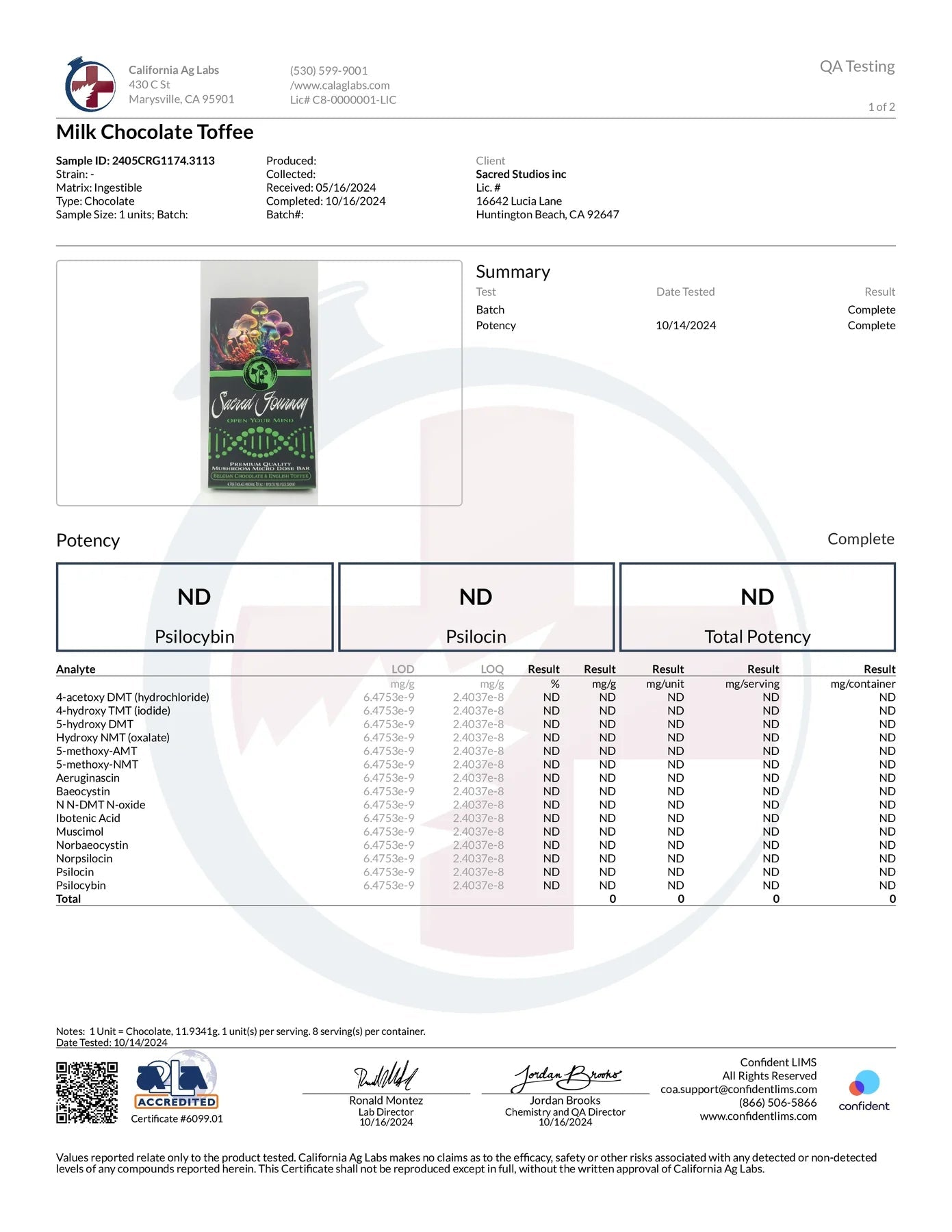 Chocolate – English Toffee (6ct) - Tree Spirit Wellness