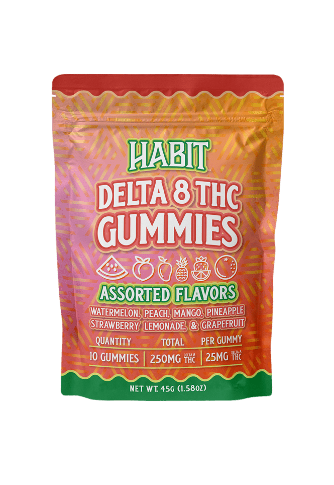 Delta 8 Gummies 25mg Assorted Flavors - 10 Gummies - Tree Spirit Wellness