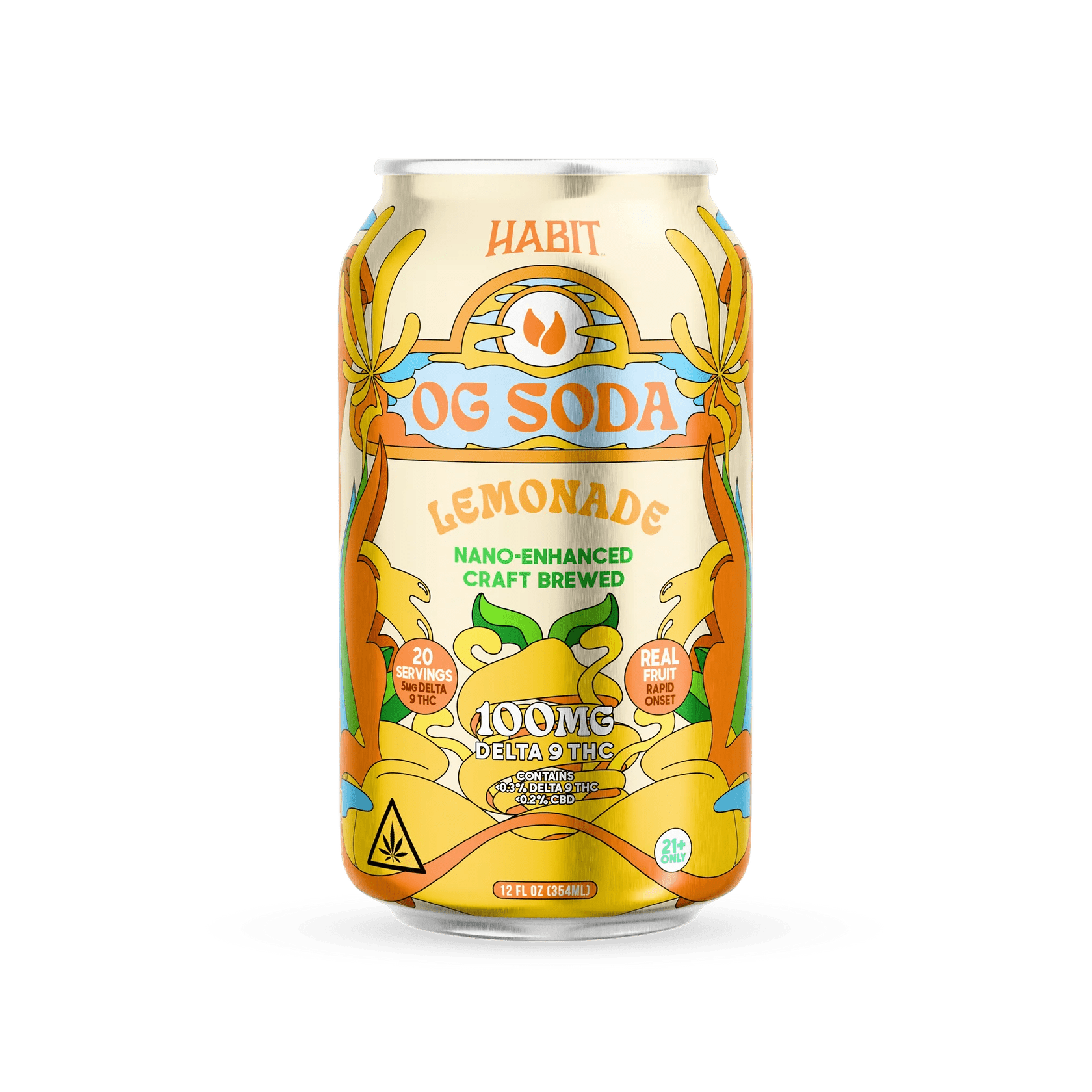 Delta 9 100mg OG Soda - Mix & Match Flavors - 4*6pk - Sold in 24 Can - Tree Spirit Wellness