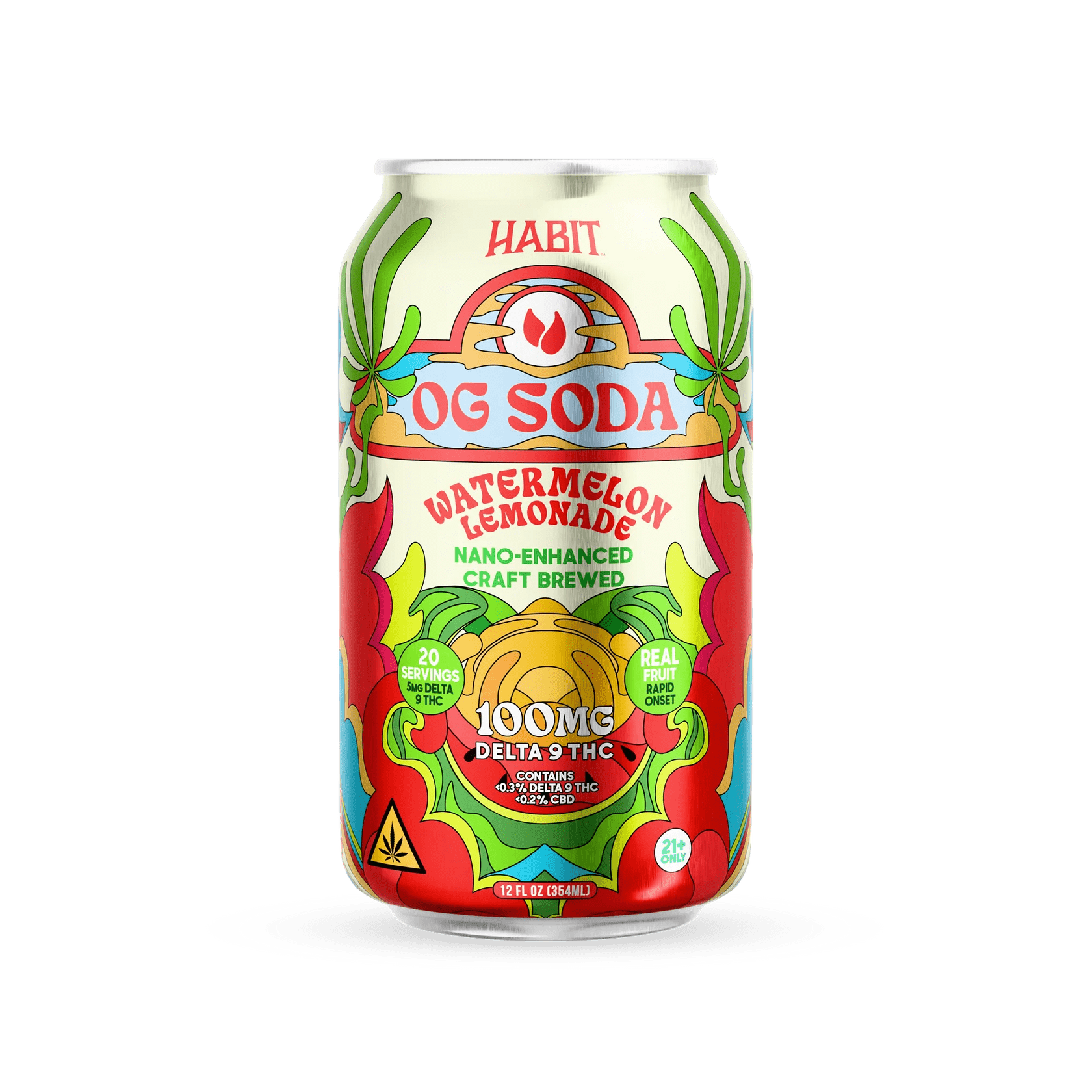 Delta 9 100mg OG Soda - Mix & Match Flavors - 4*6pk - Sold in 24 Can - Tree Spirit Wellness