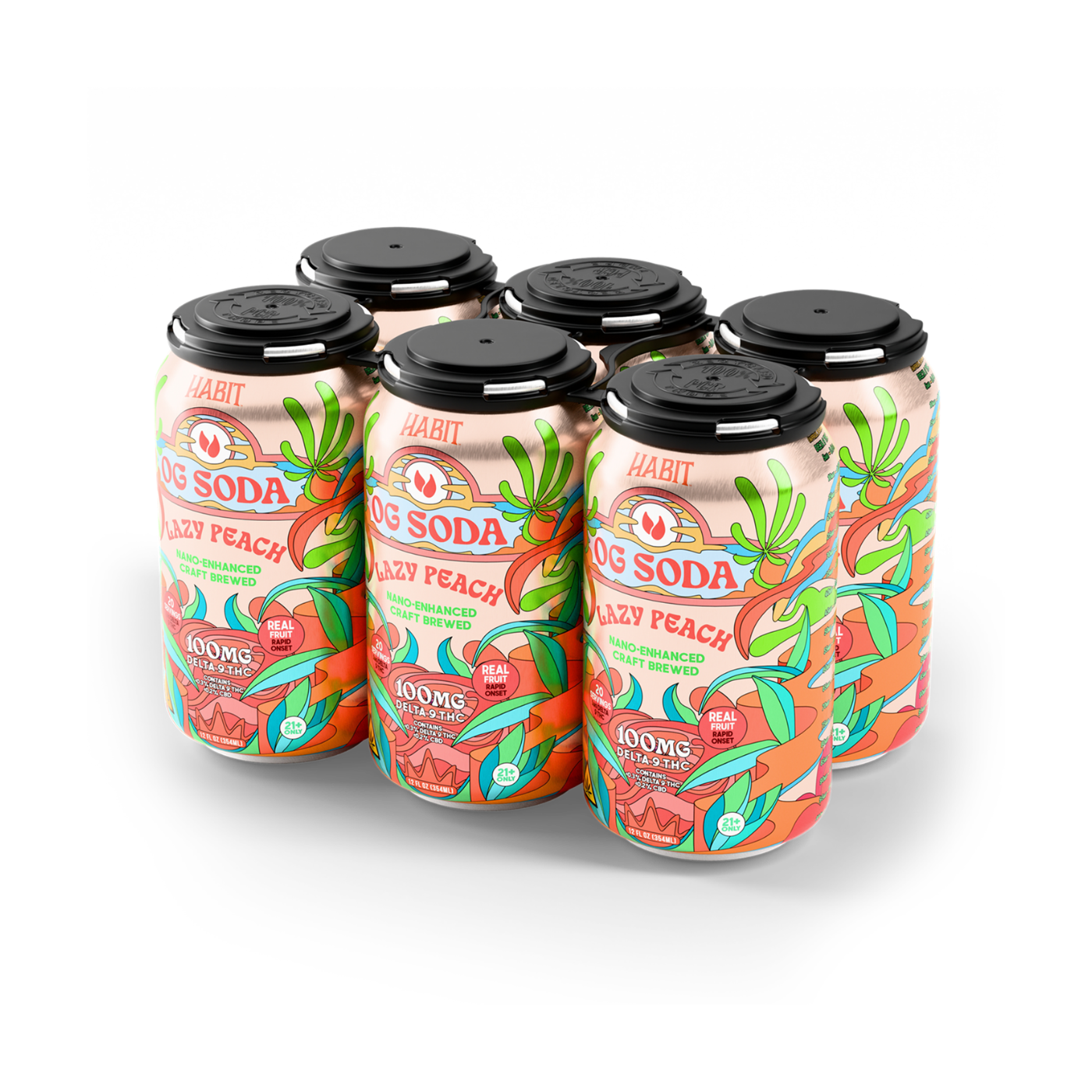 Delta 9 100mg OG Soda - Mix & Match Flavors - 6pk - Tree Spirit Wellness