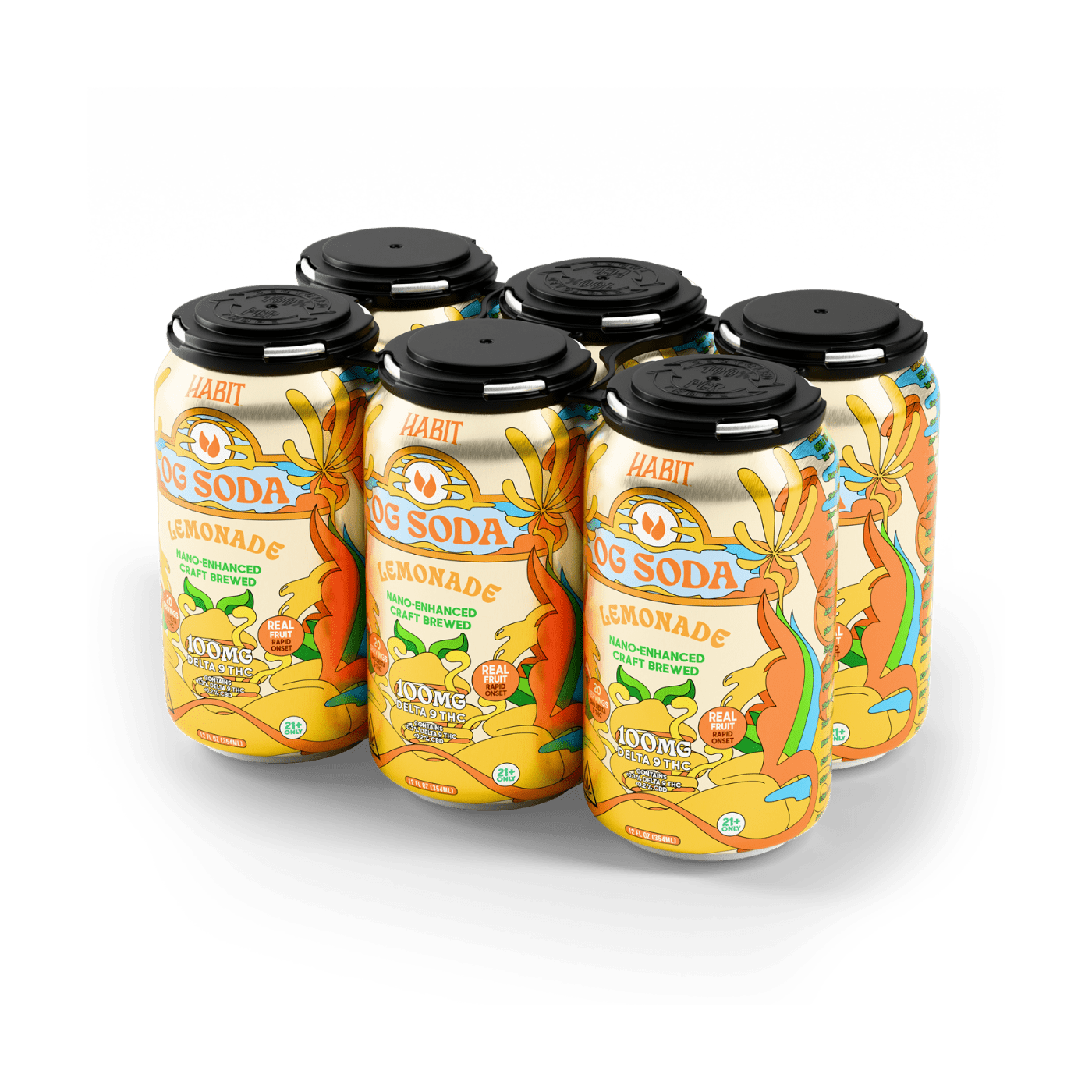 Delta 9 100mg OG Soda - Mix & Match Flavors - 6pk - Tree Spirit Wellness