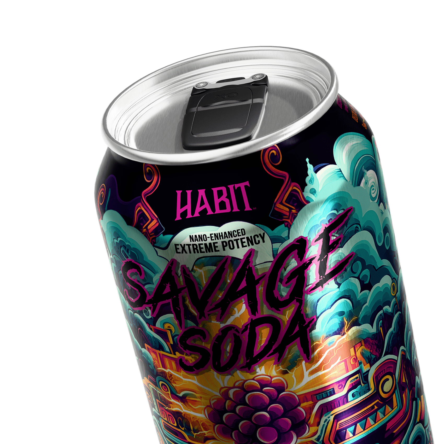Delta 9 100mg Savage Soda - Electric Grape - 6pk - Tree Spirit Wellness